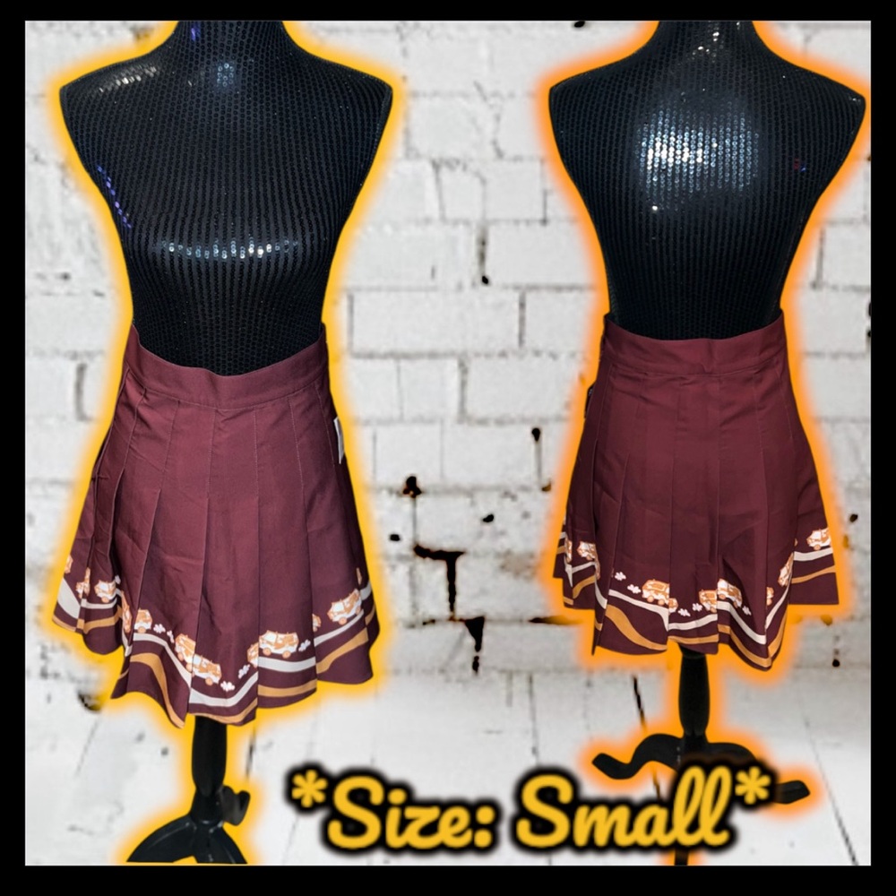 NWT: Unique Vintage X Scooby Doo - Pleated Mini Skirt (SIZE SMALL)